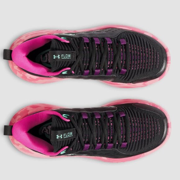 New! Size: 7 Women | Under Armour Flow Breakthru 5 | Black Andromeda Purple - Picture 12 of 16